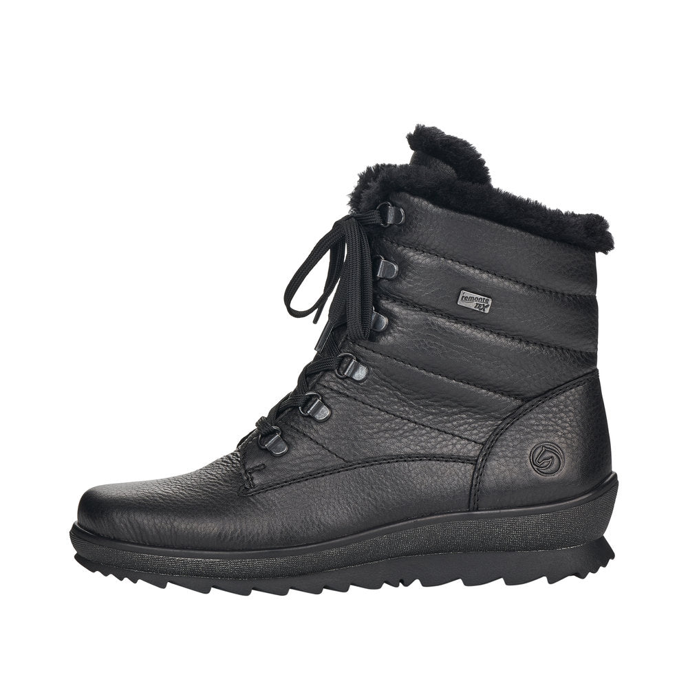 Remonte Leather Women's Mid Height R8480-01 Mid-Height Boots - Black a8M3y3Tj