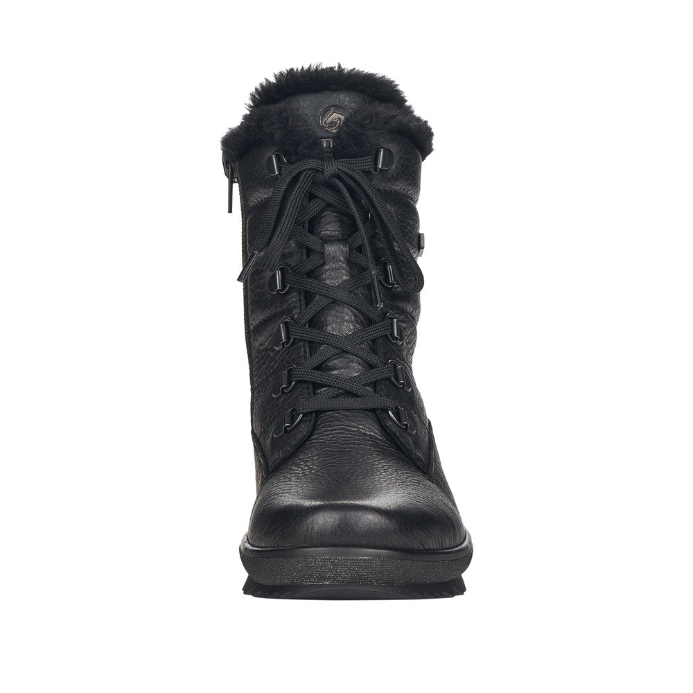 Remonte Leather Women's Mid Height R8480-01 Mid-Height Boots - Black a8M3y3Tj