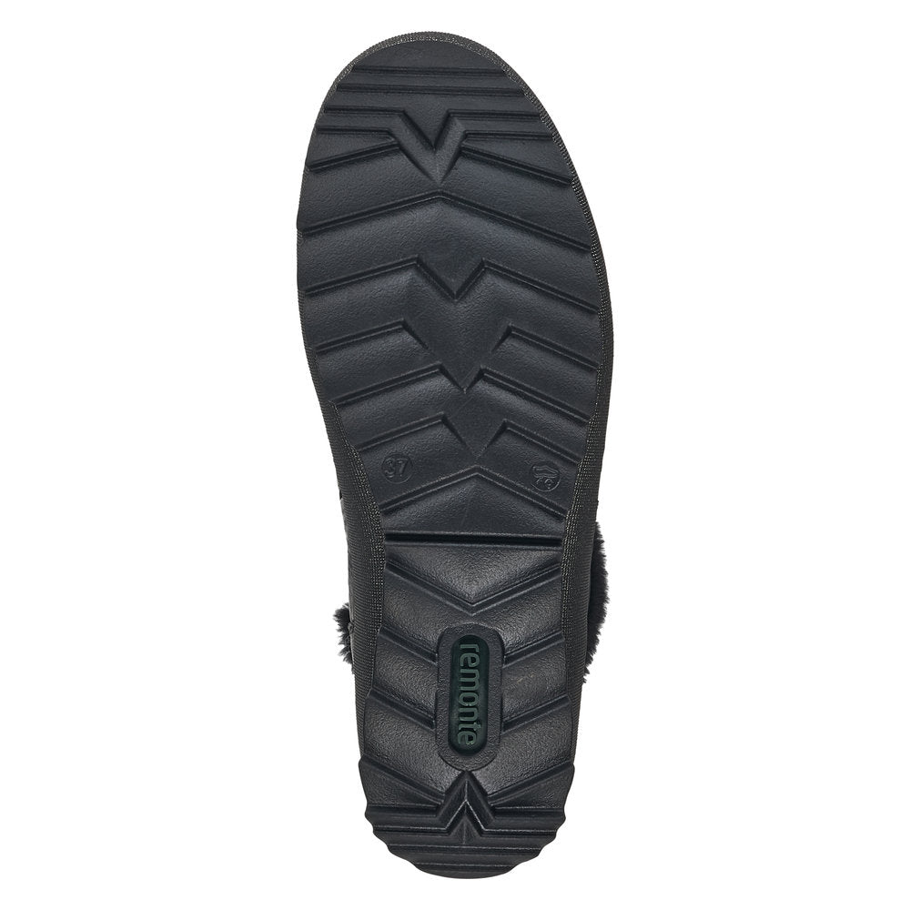 Remonte Leather Women's Mid Height R8480-01 Mid-Height Boots - Black a8M3y3Tj