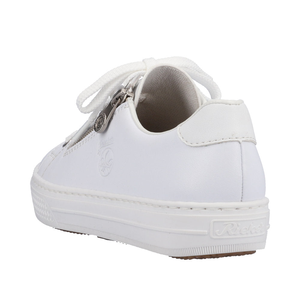 Rieker Women's Style L59L1 Athletic Lace-Up With Zip - White MFdDAIHE