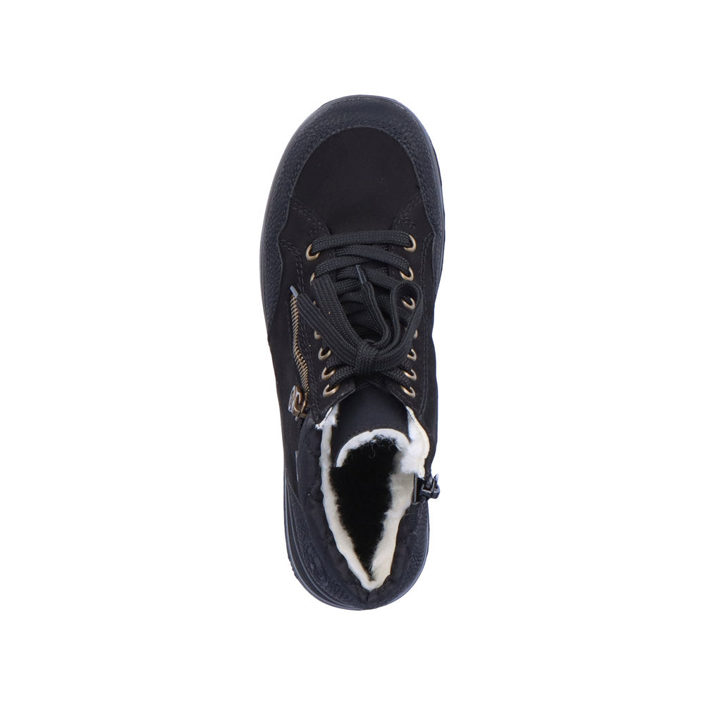 Rieker Synthetic Leather Women's Short L7701 Ankle Boots - Black 7txAQVzD