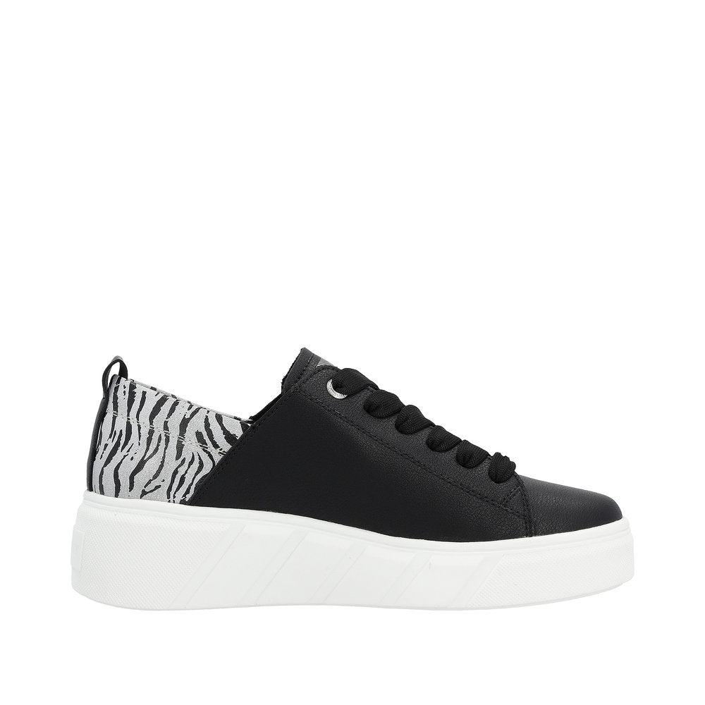 Rieker Evolution Women's Style W0502 Athletic Lace-Up - Black ej4XGAXs