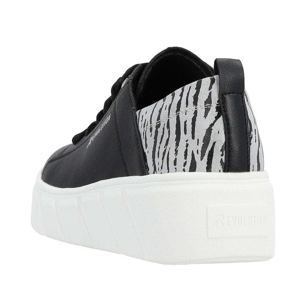 Rieker Evolution Women's Style W0502 Athletic Lace-Up - Black ej4XGAXs