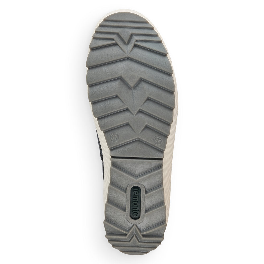 Remonte Synthetic Leather Women's Mid Height R8481 Ankle Boots - Grey Combination txhdmbVU