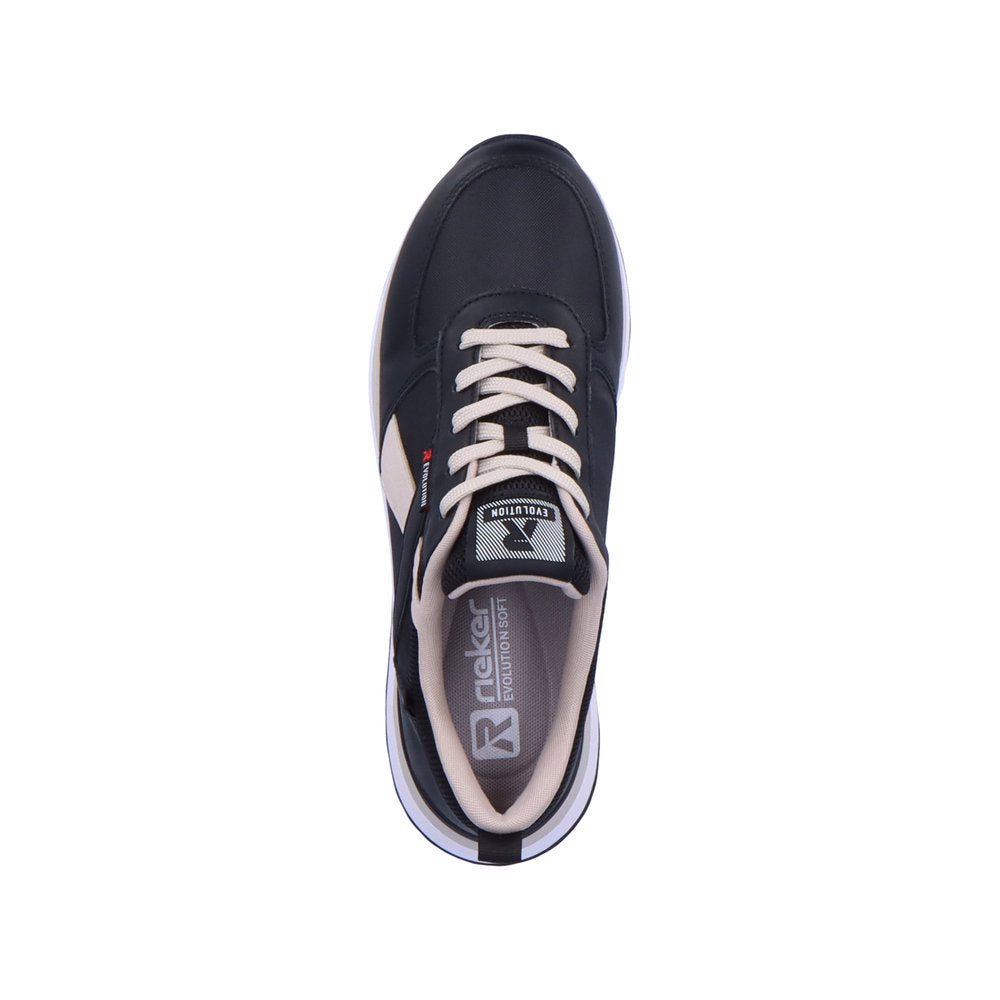Rieker Evolution Women's Style 42502 Athletic Lace-Up - Black Combination IlNf52Bl