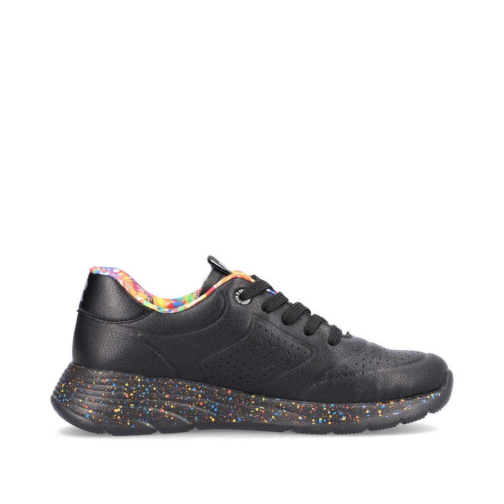 Rieker Evolution Women's Style W0402 Athletic Lace-Up - Black lvN697c4