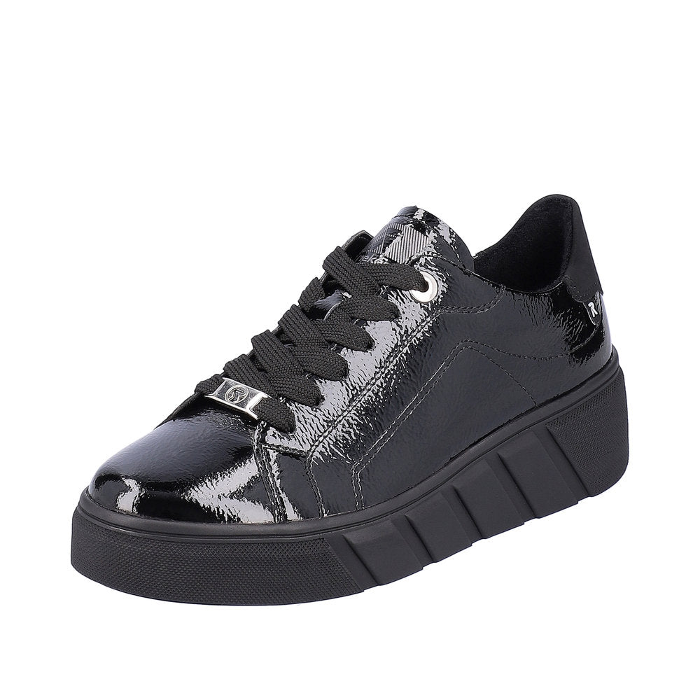 Rieker Evolution Women's Style W0501 Athletic Lace-Up - Black