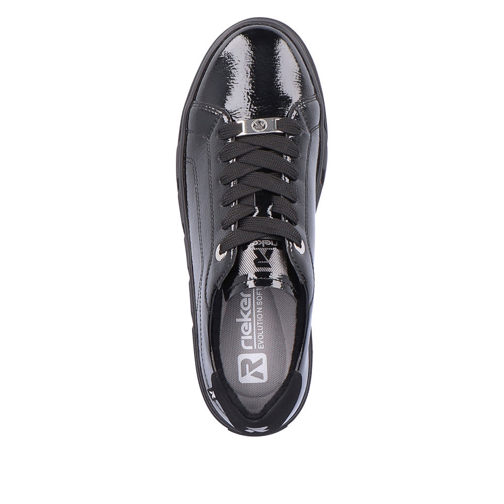 Rieker Evolution Women's Style W0501 Athletic Lace-Up - Black LvmHWWxd