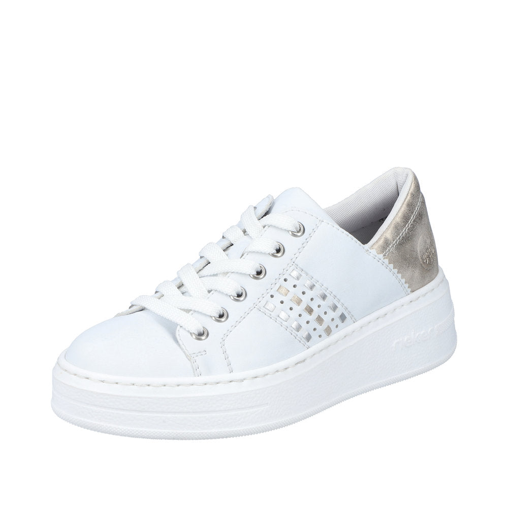 Rieker Women's Style N5440 Athletic Lace-Up - White