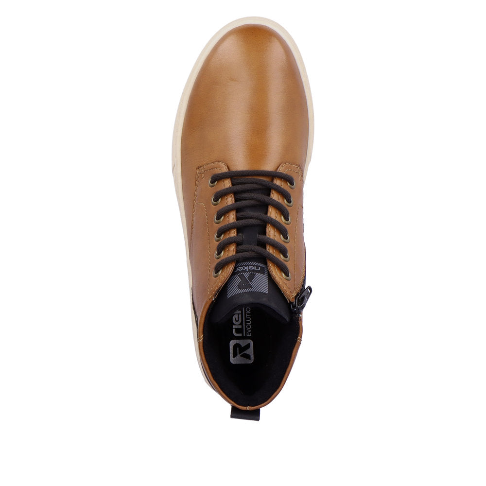 Rieker Evolution Leather Men's U0762 Ankle Boots - Brown hnnat9eQ