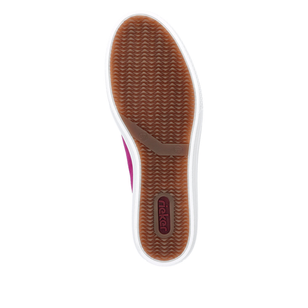 Rieker Women's Style L59L1 Athletic Lace-Up With Zip - Pink HmxRyuIy