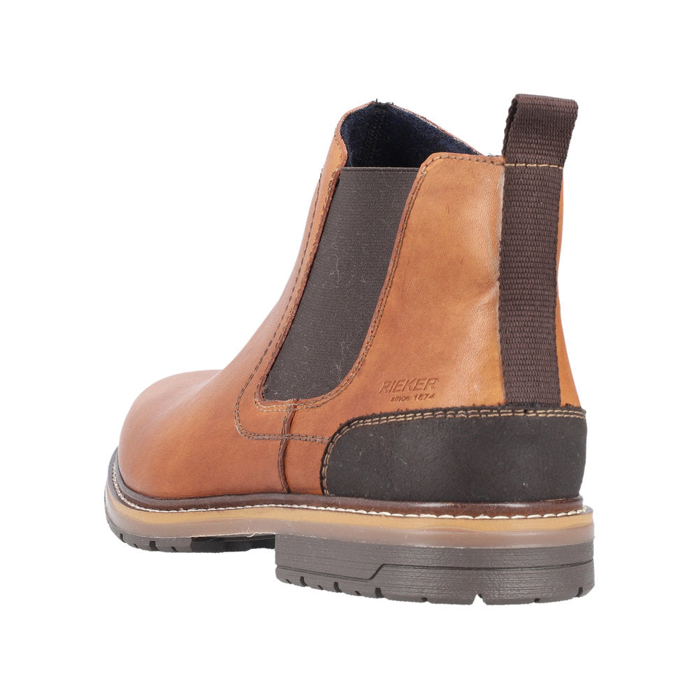 Rieker Leather Men's 13751 Ankle Boots - Orange SPZ2n0CS
