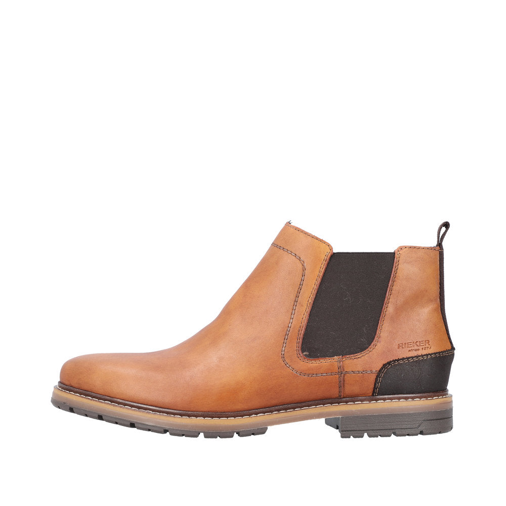 Rieker Leather Men's 13751 Ankle Boots - Orange SPZ2n0CS