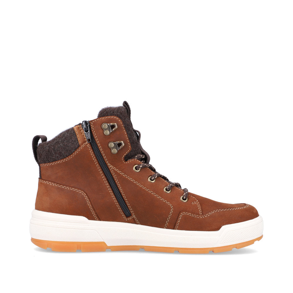 Rieker Evolution Suede Leather Men's U0070 Ankle Boots - Brown tHB76b4V