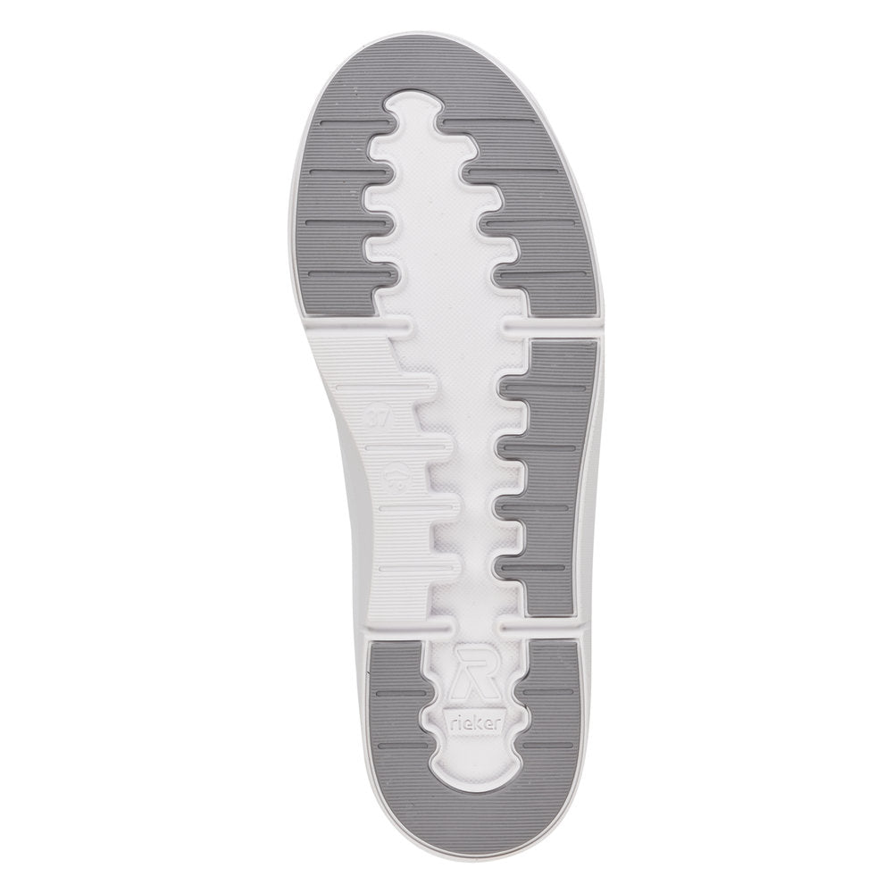 Rieker Evolution Women's Style 41906 Athletic Lace-Up With Zip - White 3hSYhICy