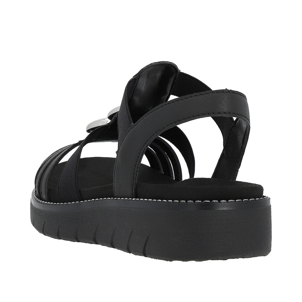 Remonte Women's Style D2073 Casual Sandal - Black 7OI7TraO