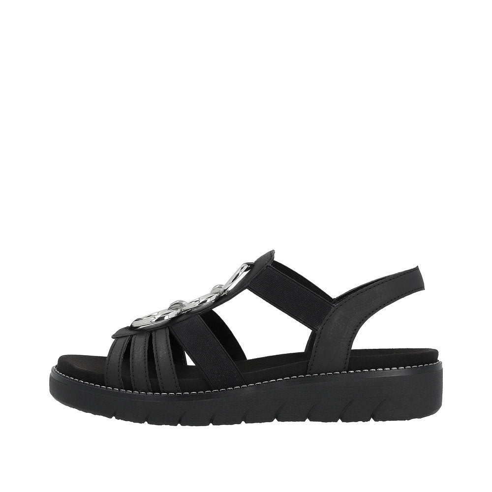 Remonte Women's Style D2073 Casual Sandal - Black 7OI7TraO
