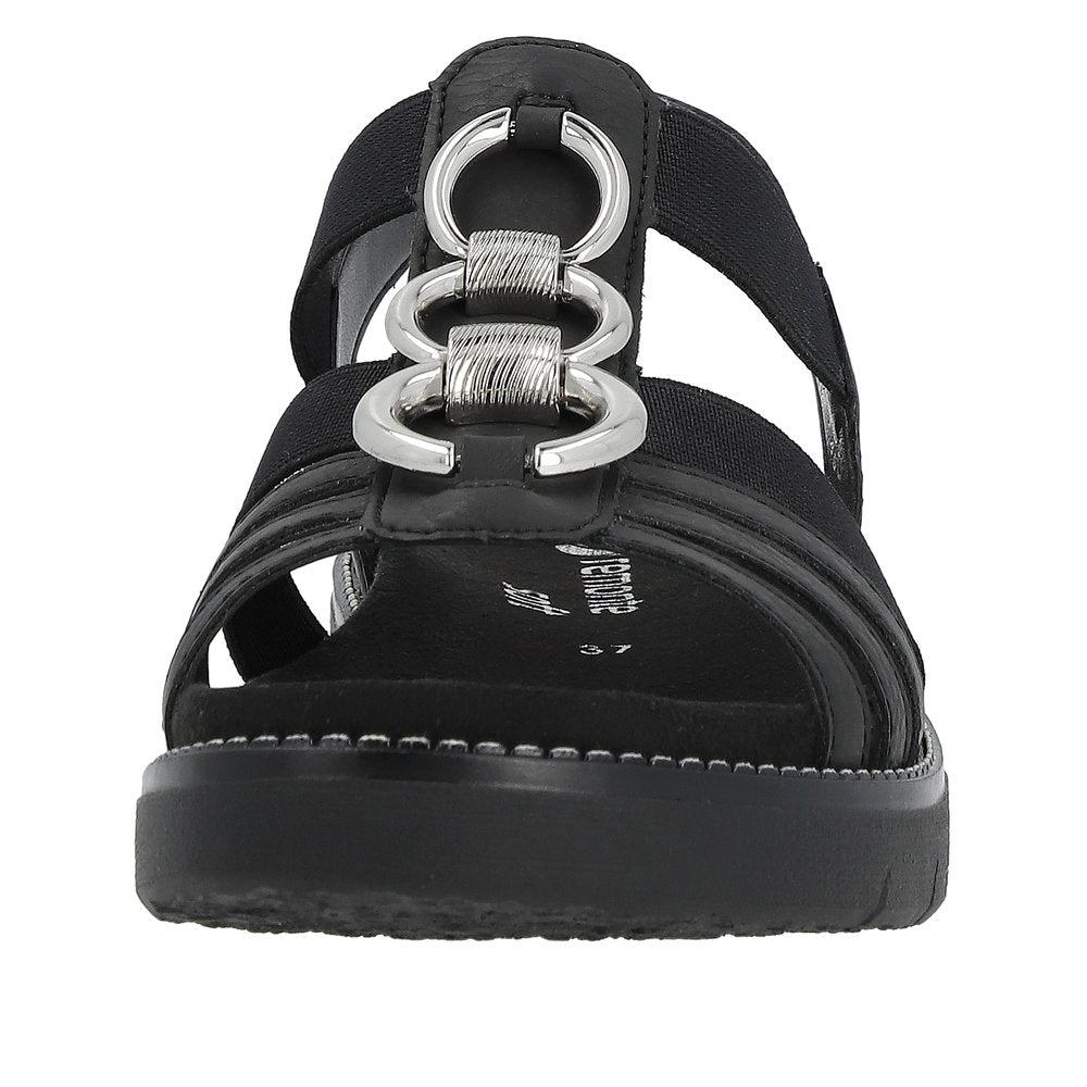Remonte Women's Style D2073 Casual Sandal - Black 7OI7TraO