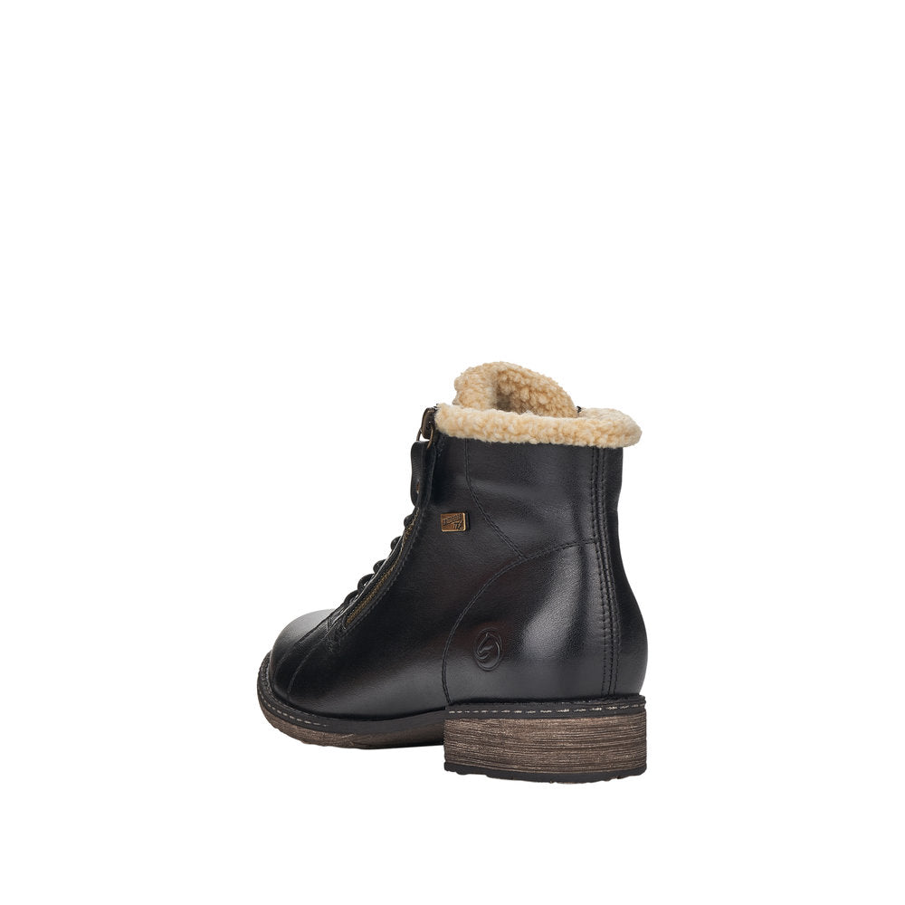 Remonte Leather Women's Mid Height D4372-01 Mid-Height Boots - Black Combination ghJgfLgY