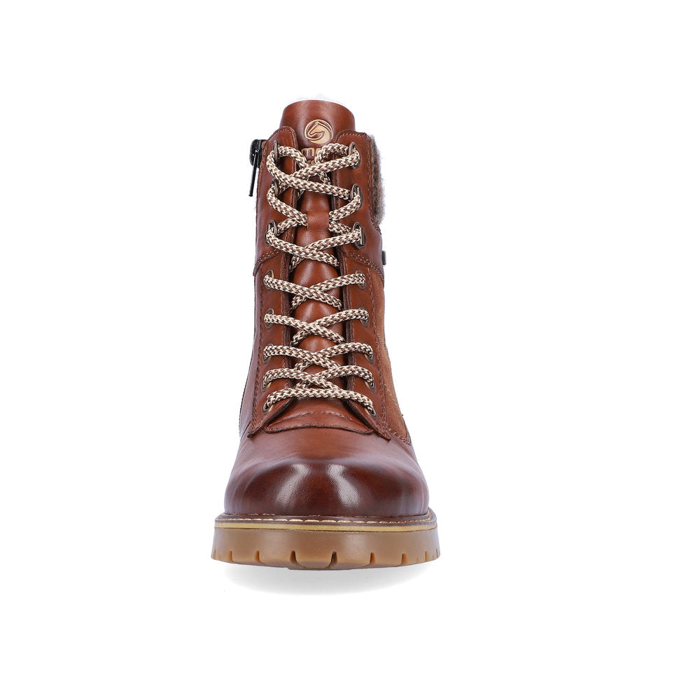 Remonte Leather Women's Mid Height D9378-00 Mid-Height Bootsflip Grip - Brown Combination LDTg0Nhx