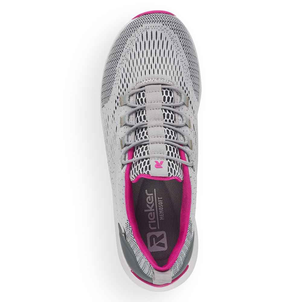 Rieker Evolution Women's Style 40403 Athletic Slip-On - White Combination KPP0wf2i