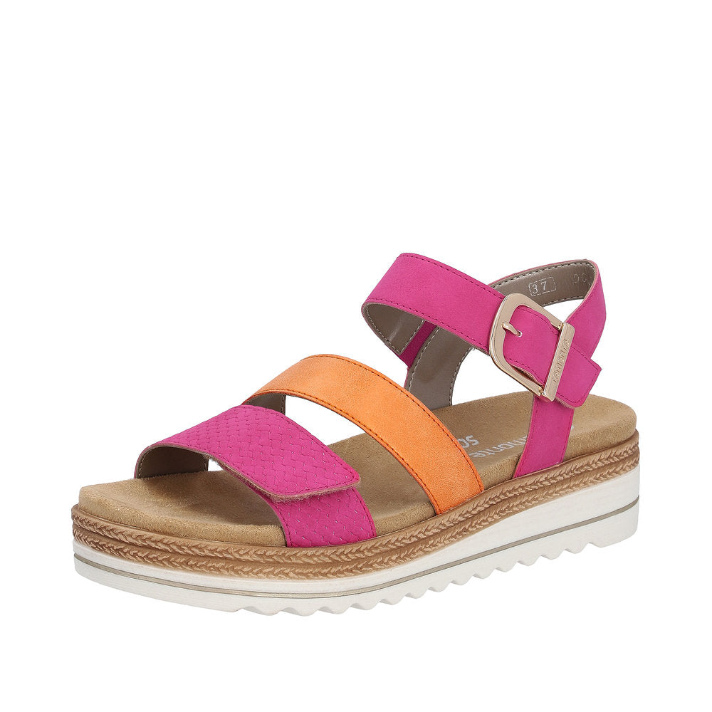 Remonte Women's Style D0Q55 Casual Sandal - Pink