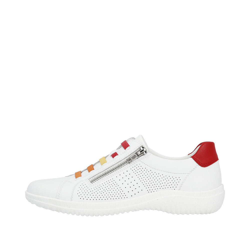 Remonte Women's Style D1E02 Casual Zipper - White Combination KyJIfPJ3