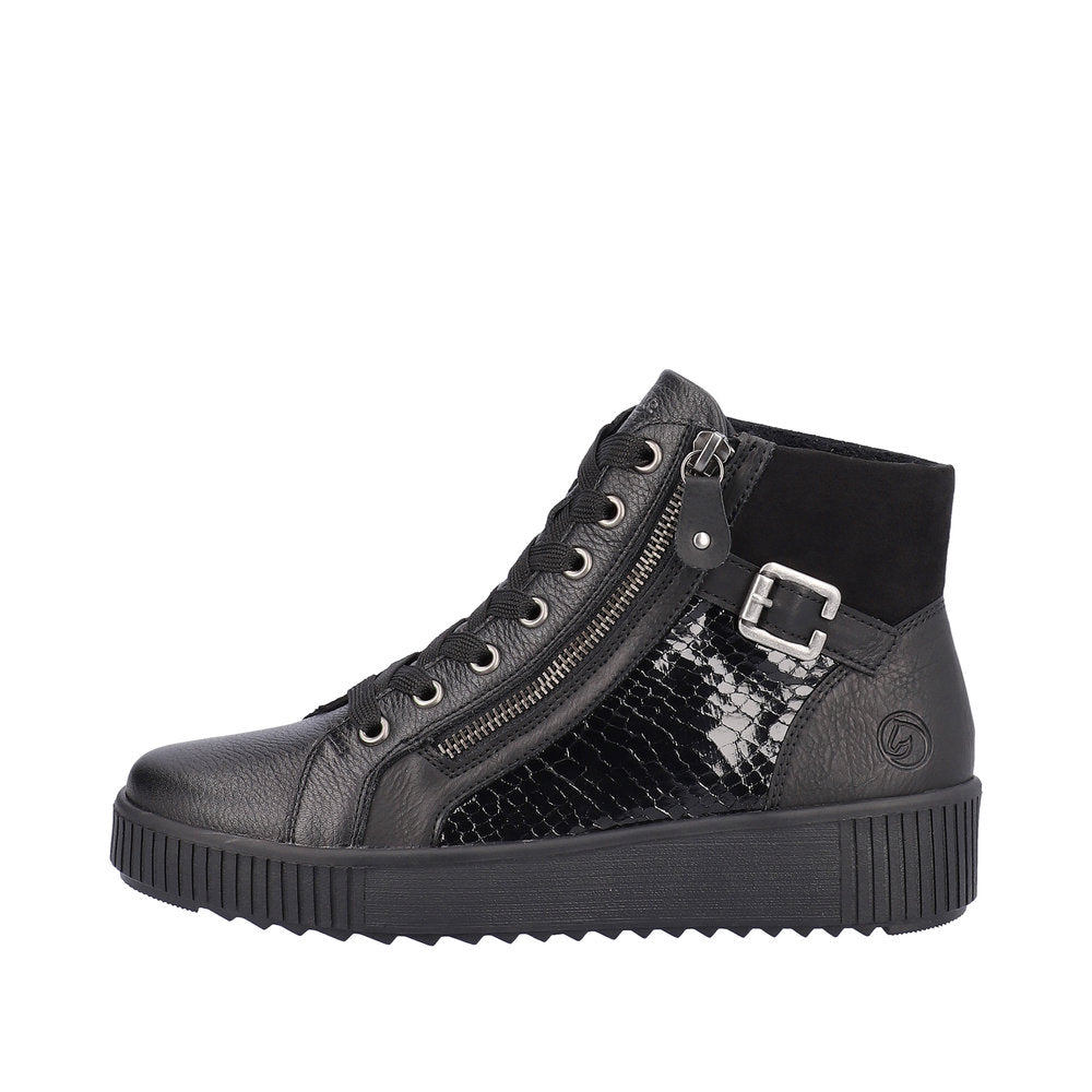 Remonte Synthetic Material Women's Mid Height R7997 Mid-Height Boots - Black h3wozJ7A