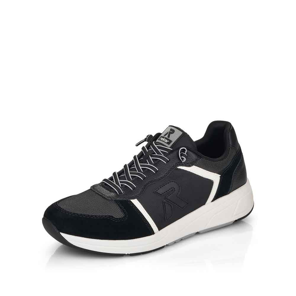 Rieker Evolution Men's Style 07001 Athletic Lace-Up - Black