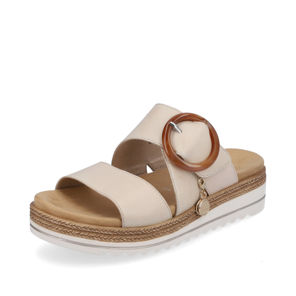 Remonte Women's Style D0Q51 Casual Mule - White Combination