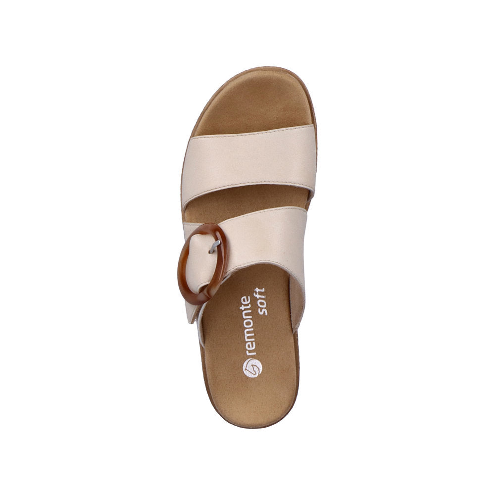 Remonte Women's Style D0Q51 Casual Mule - White Combination wD1QJL2a