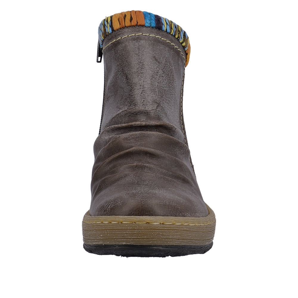 Rieker Synthetic Material Women's Short Z6755 Ankle Boots - Brown GEX75IUh