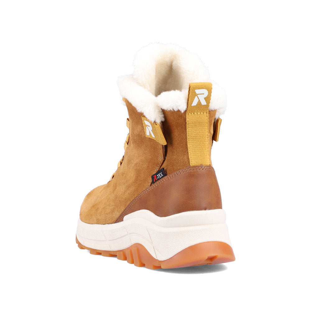 Rieker Evolution Suede Leather Women's Short W0060 Ankle Boots - Brown XGwgoaav