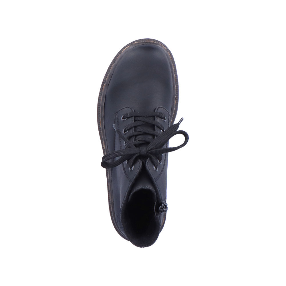 Rieker Synthetic Leather Women's Short 78240 Ankle Boots - Black WaDSyA7k