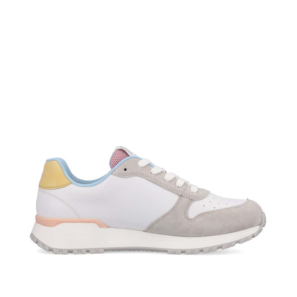 Rieker Evolution Women's Style W0600 Athletic Lace-Up - White Combination 9OJ8a9r8