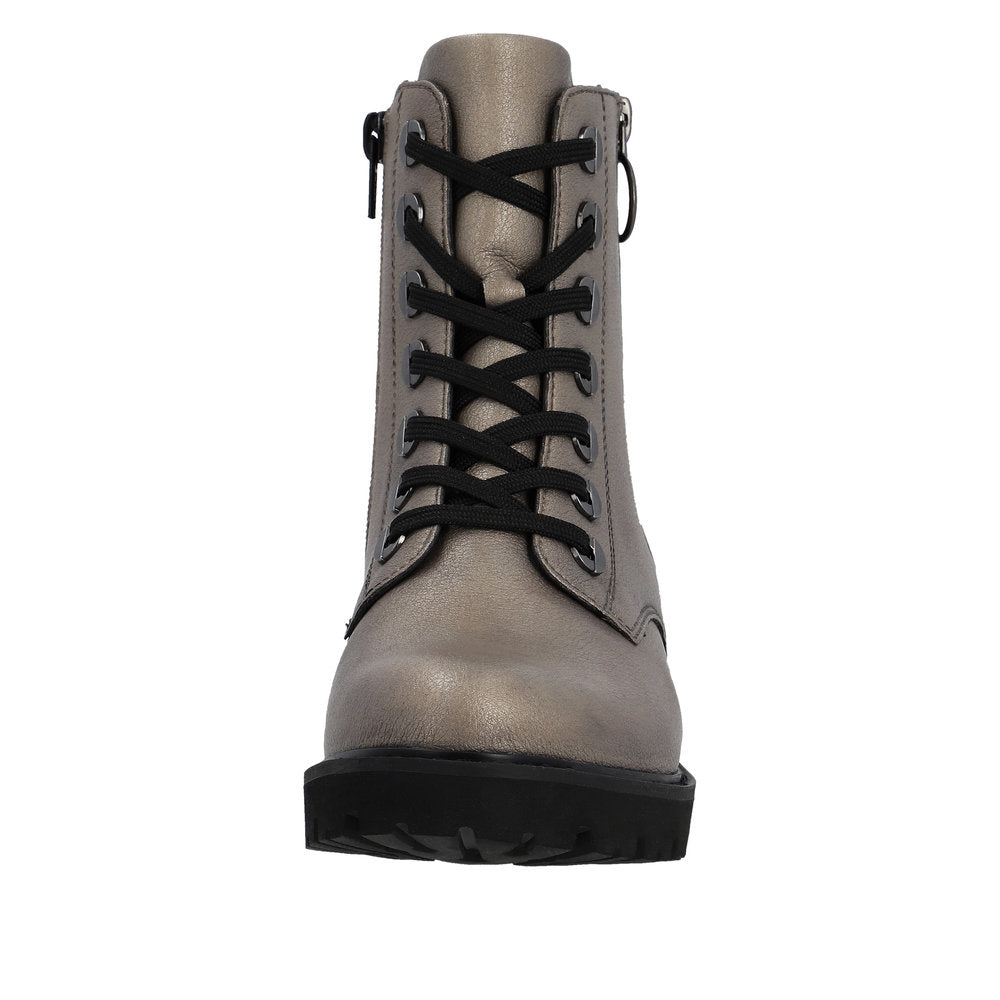Remonte Leather Women's Mid Height D8671 Mid-Height Boots - Metallic ecRvYN5K