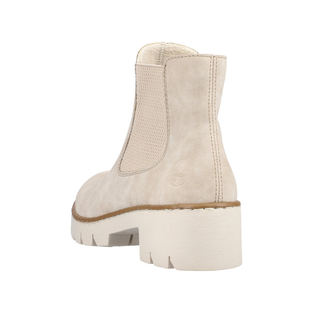 Rieker Synthetic Material Women's Short X5772 Ankle Boots - Beige 5KaCUZHc