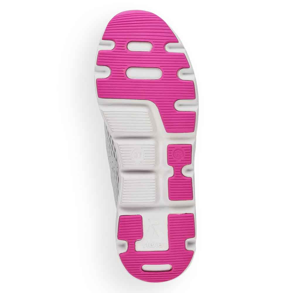 Rieker Evolution Women's Style 40403 Athletic Slip-On - White Combination srFTcMpD