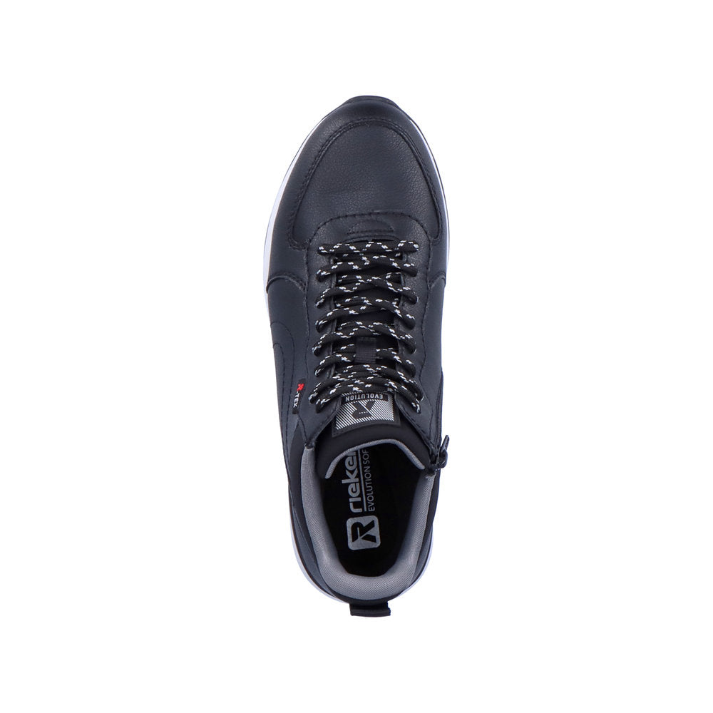 Rieker Evolution Leather Men's 07660-00 Ankle Boots - Black b2XkBhM5