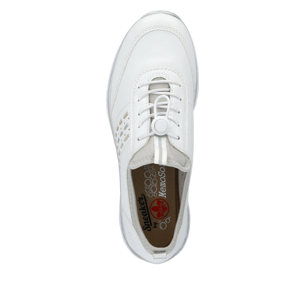 Rieker Women's Style L3259 Athletic Slip-On - White U4Rixuzw