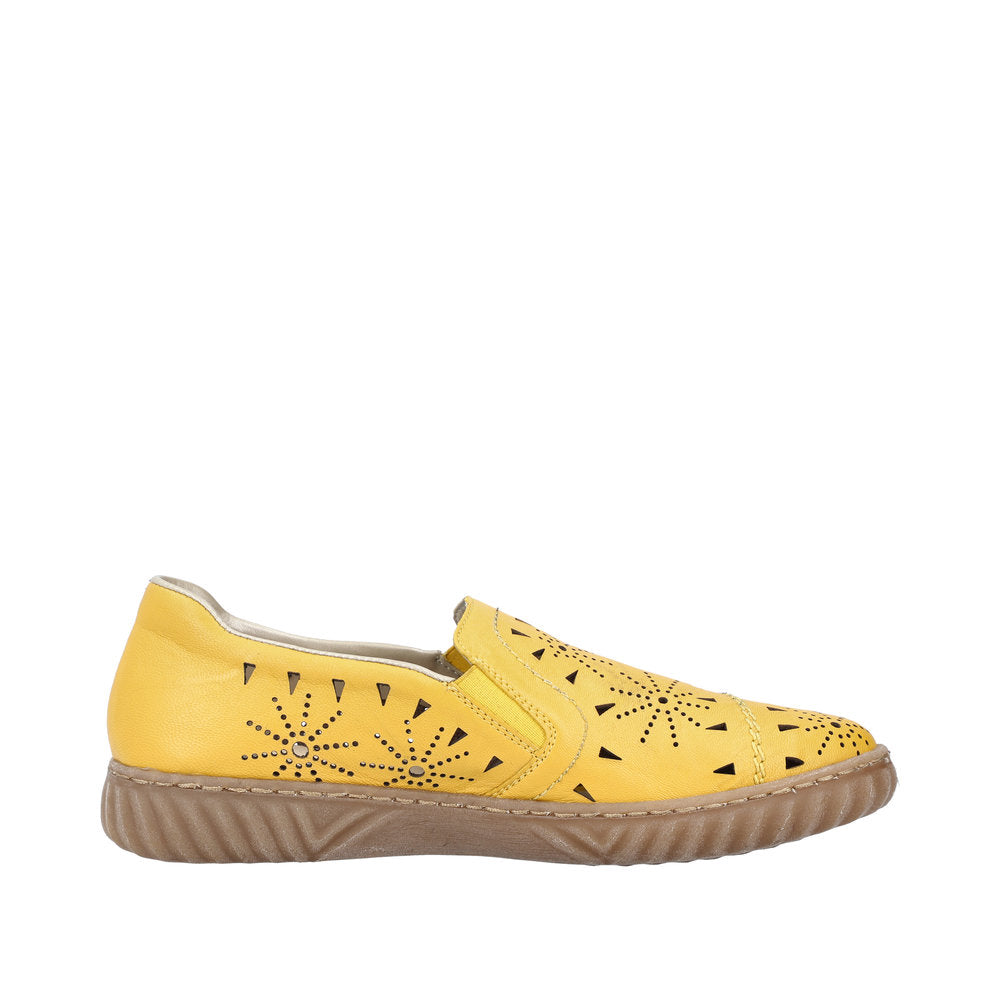 Rieker Women's Style N0967 Casual Slip-On - Yellow eTwqhXSm