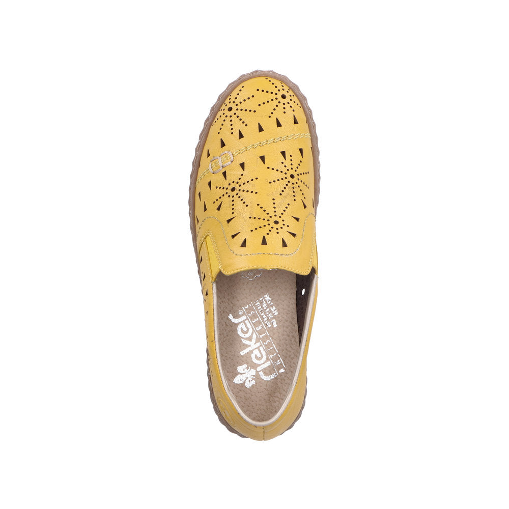 Rieker Women's Style N0967 Casual Slip-On - Yellow eTwqhXSm