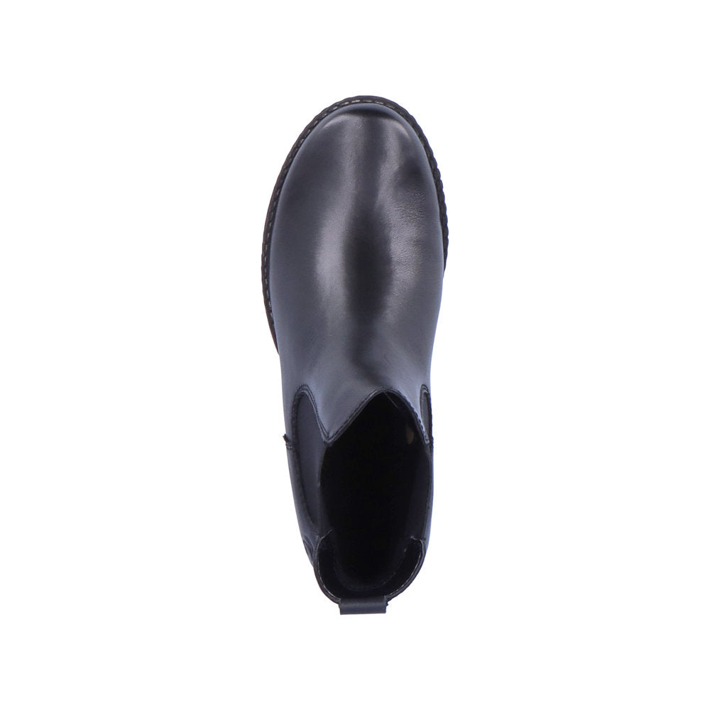 Remonte Leather Women's Mid Height D4375 Ankle Boots - Black 2BMqT6PY