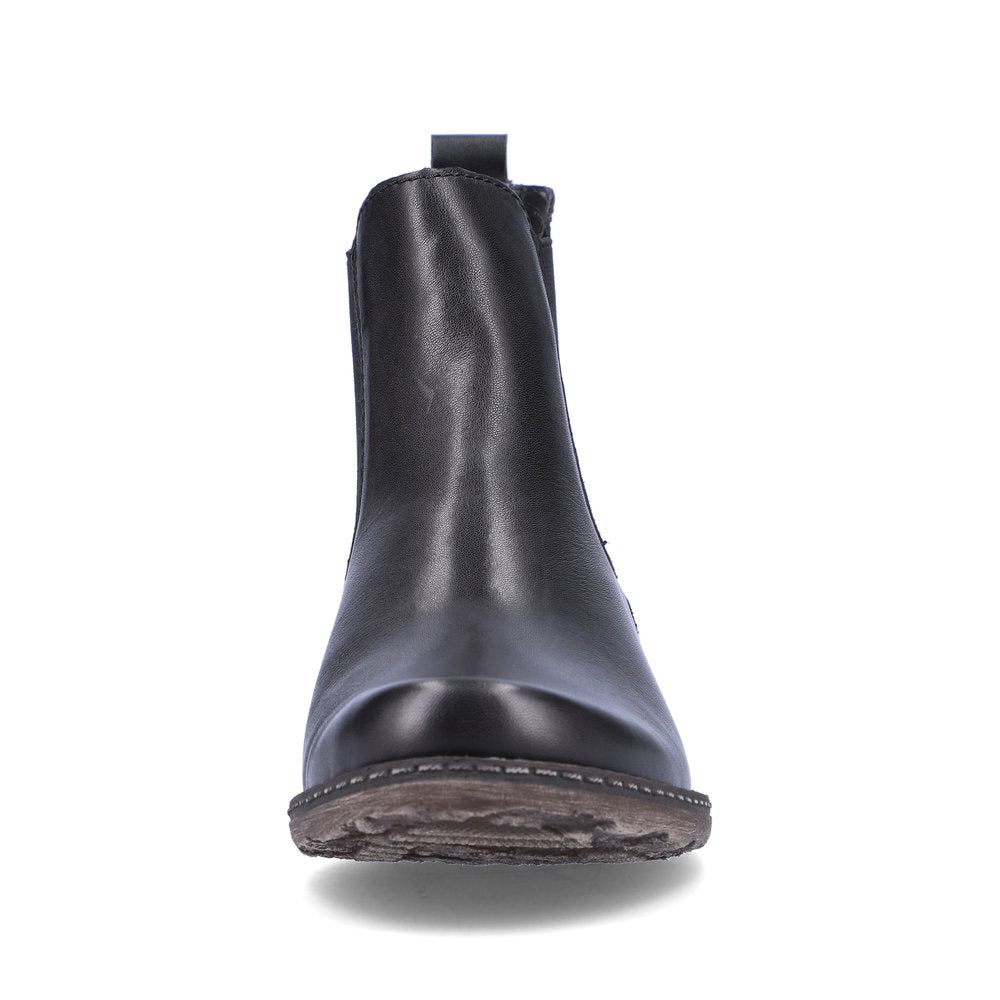 Remonte Leather Women's Mid Height D4375 Ankle Boots - Black 2BMqT6PY