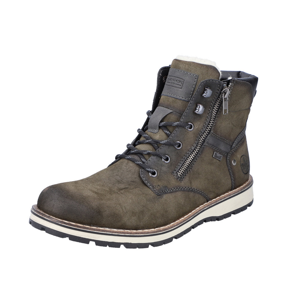Rieker Synthetic Material Men's 38425-54 Ankle Boots - Green