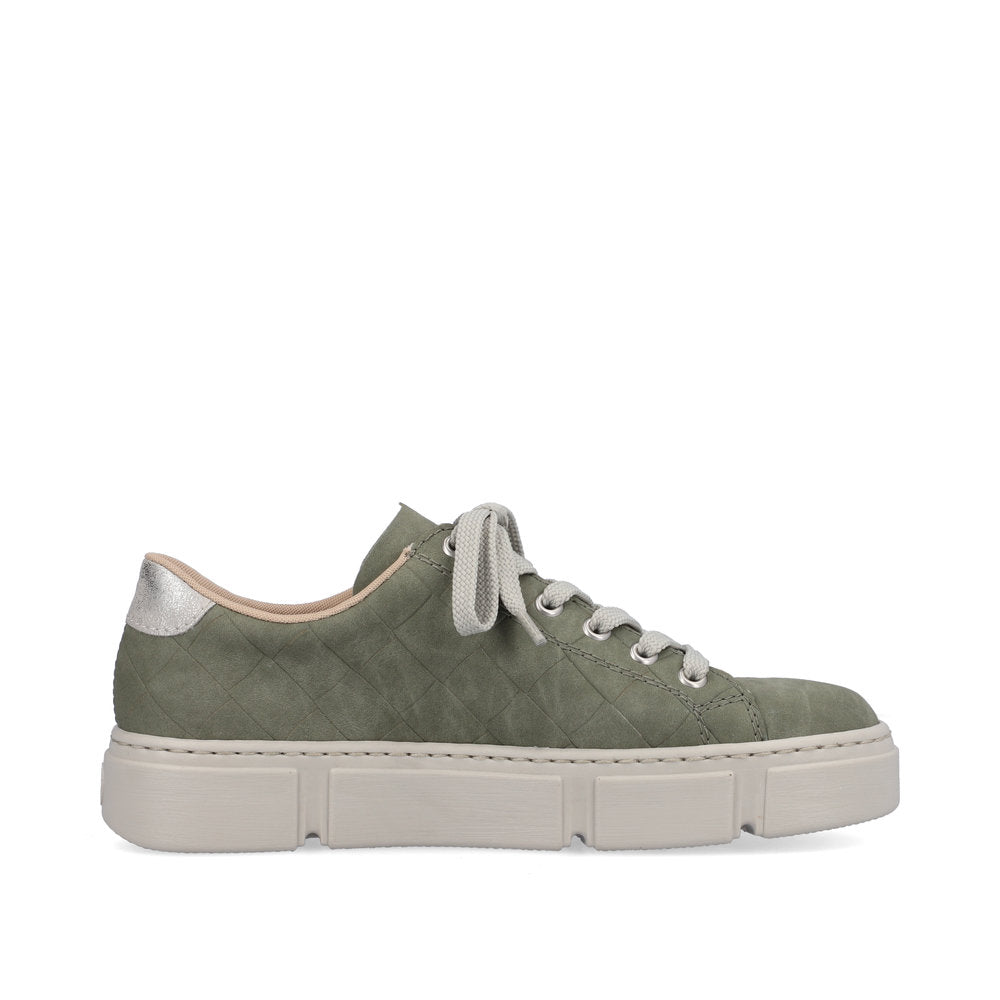 Rieker Women's Style N59W2 Athletic Lace-Up - Green WI7kDWUj