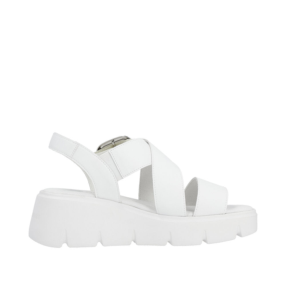 Rieker Evolution Women's Style W1550 Casual Sandal - White 9DBfWBLP