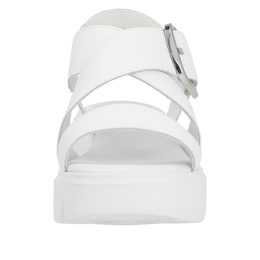 Rieker Evolution Women's Style W1550 Casual Sandal - White 9DBfWBLP