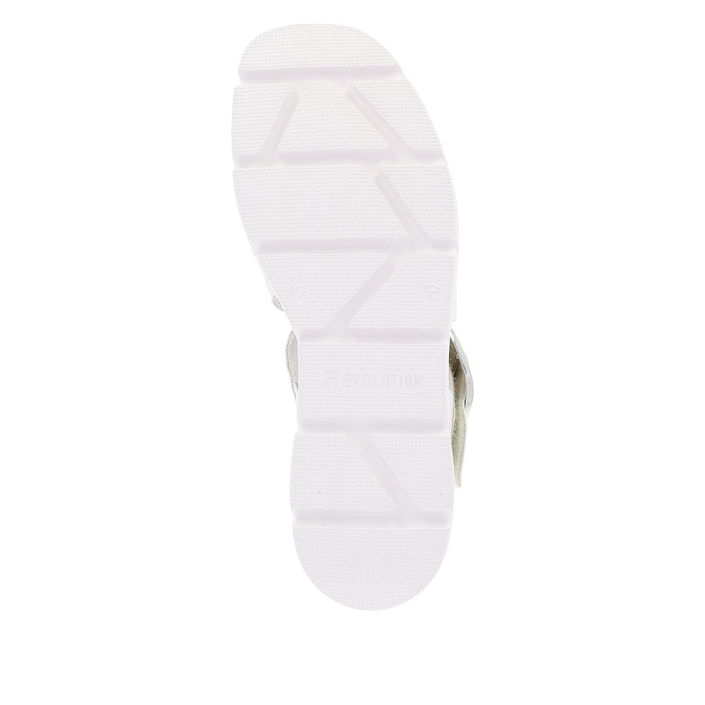 Rieker Evolution Women's Style W1550 Casual Sandal - White 9DBfWBLP