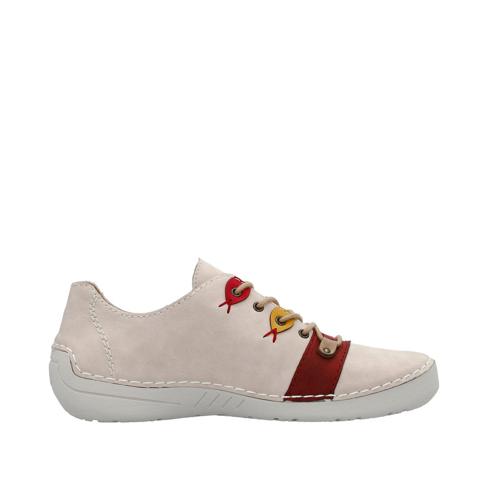 Rieker Women's Style 52510 Casual Lace-Up - Pink XzrnG5Mv